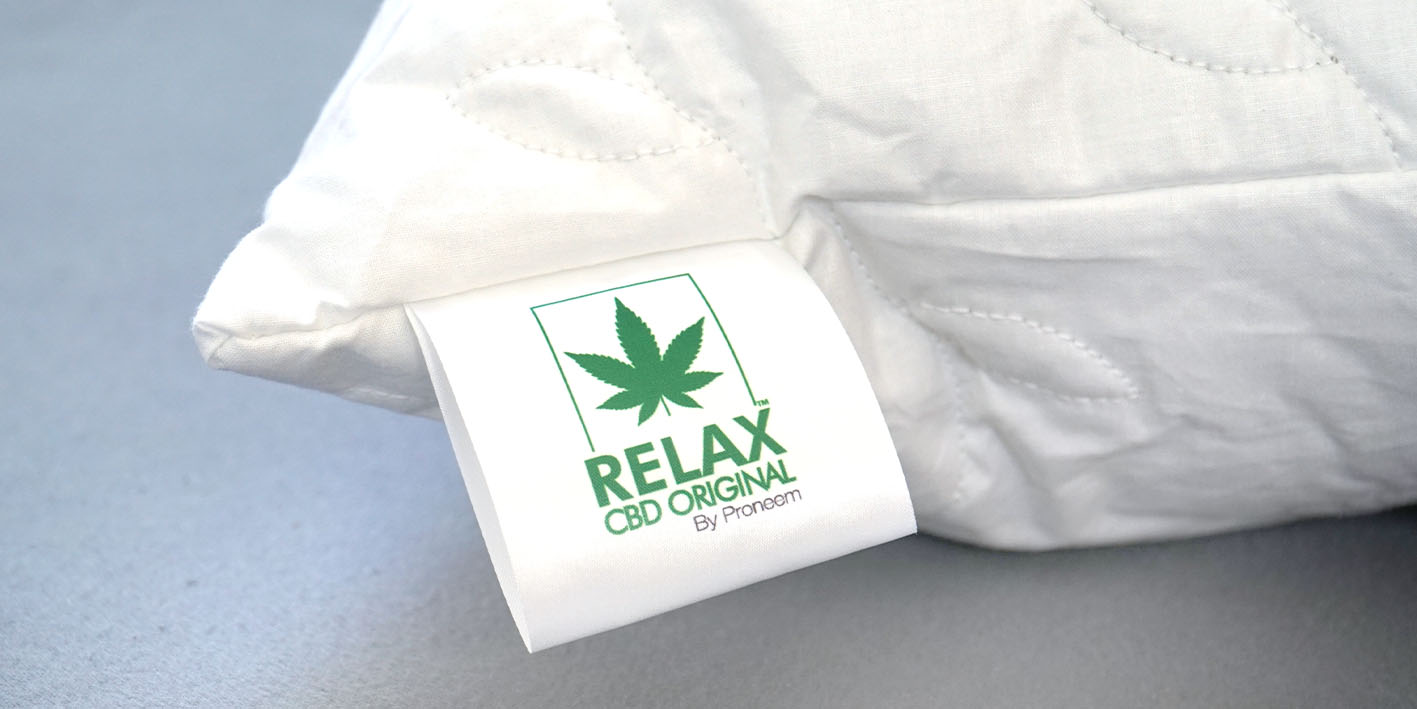 Poduszka cbd relax z olejkiem konopnym 70x80 cm 